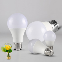 LED灯泡家用节能灯超亮白光黄光E27大螺口球泡护眼三色变光