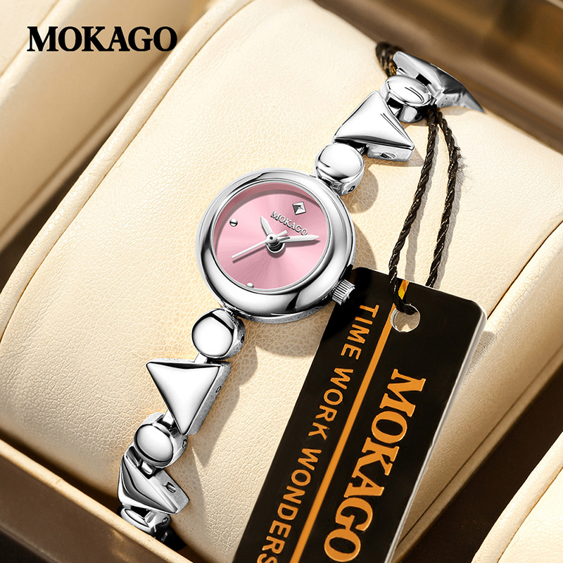 Moxi High New Style Geometric Women's Bracelet Watch Vintage Lightweight Fashion Watch High-End Simple Quartz Watch