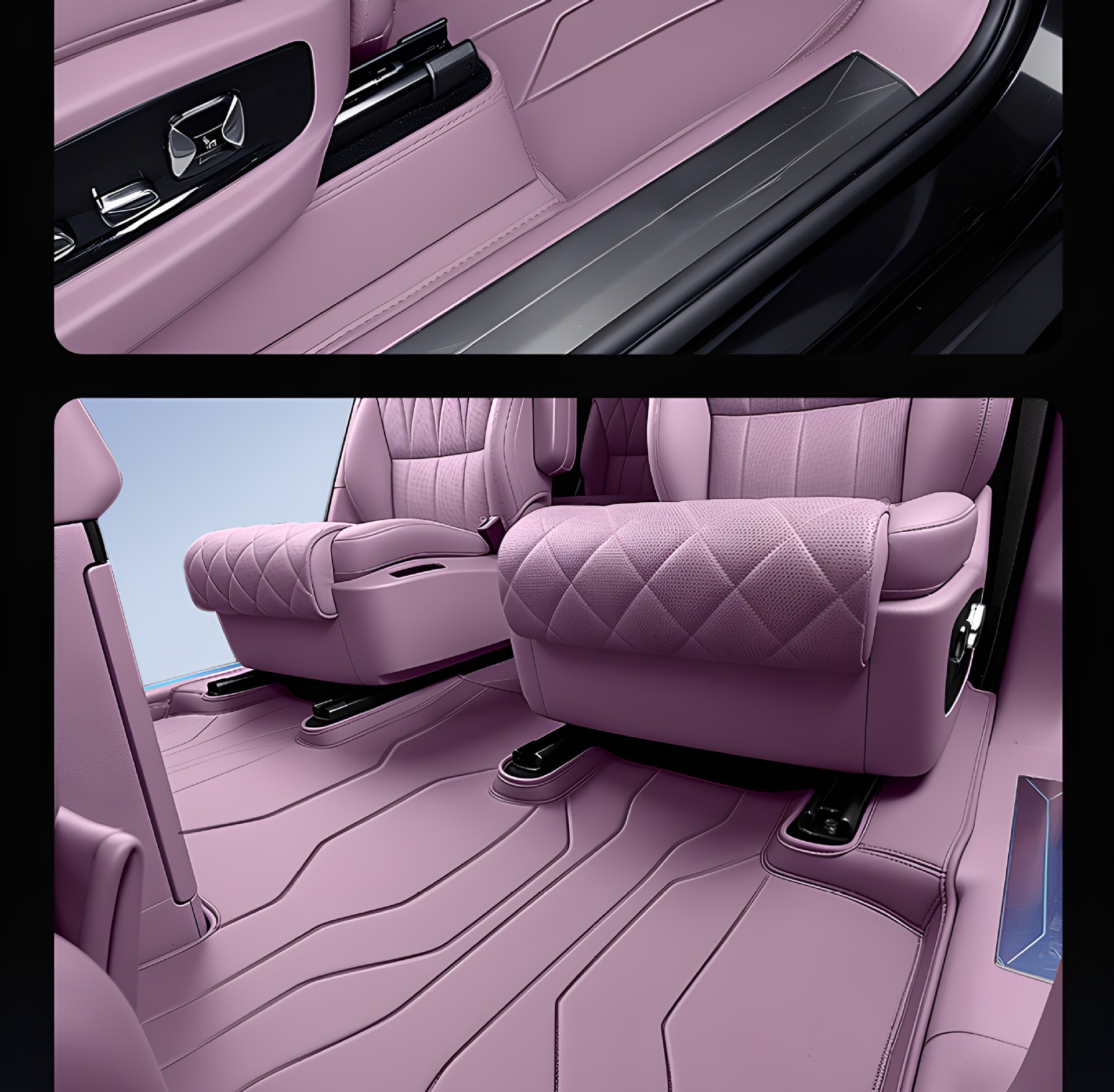 Suitable for Sea Lion 08 floor mats, full coverage for 26 BYD car interior modification, trunk mat accessories and supplies