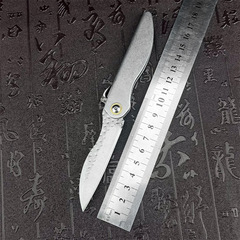 肥后鸵鸟无锁户外折叠刀高硬度锋利口袋防身小刀露营便携水果刀