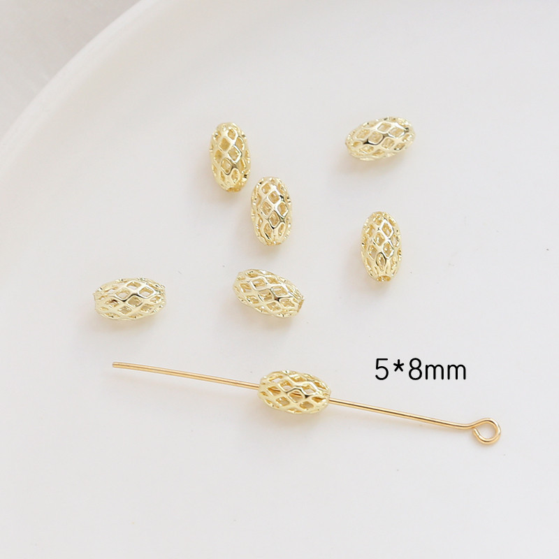 1 Piece Copper Solid Color Beads display picture 18