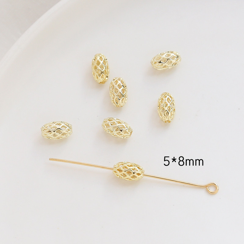 1g Weight Beads Jewelry Making Type DIY Jewelry Accessories Classification 1 Piece Quantity Copper Material Solid Color Pattern Plating Design Simple Style Style 1 Piece Copper Solid Color DIY Jewelry Accessories Beads 17