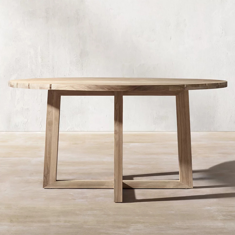 Mesa redonda de 100cm (teca importada)