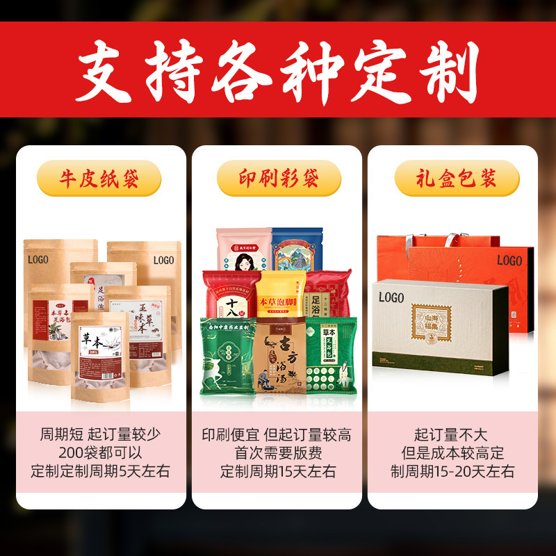 メーカー卸売り足浴バッグ足包艾葉艾草泡浴足薬バッグ家庭用足浴粉バッグ工場|undefined
