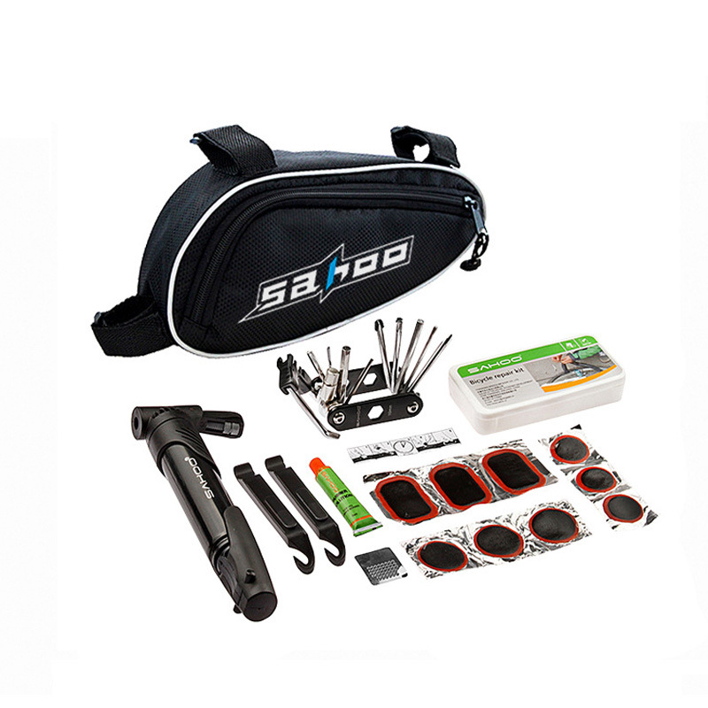 Shark Tiger SHAOO Tire Tool Set Kit di riparazione per bicicletta con sfiatatoio portatile_voghion.com