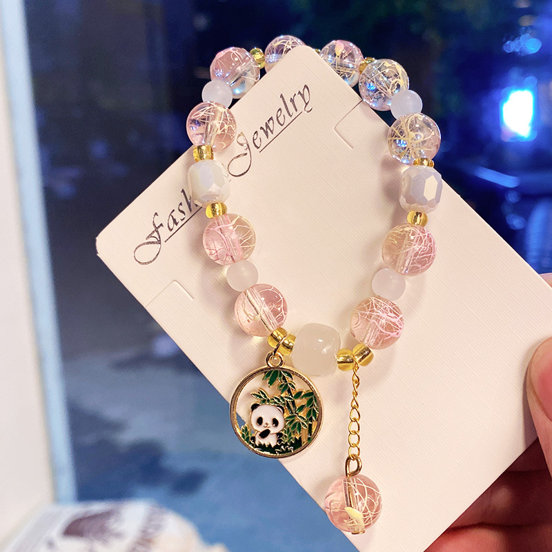 Coral transparent bracelet