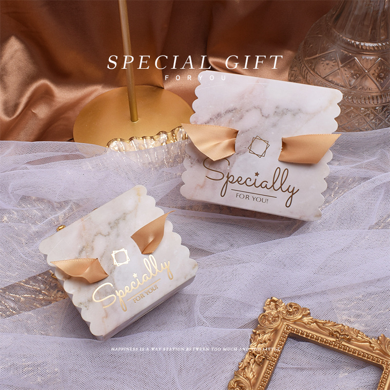 New European style ins wedding supplies square wedding candy box creative wedding bridesmaid gift gift candy box