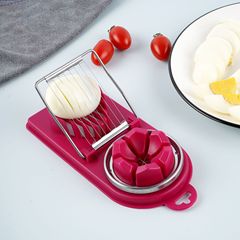 Egg slicer household stainless steel egg cutter two-in-one preserved egg cutter egg splitter