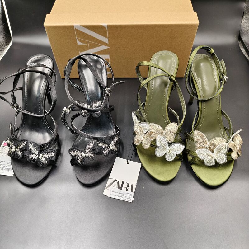 Thin-Heeled Sandals 2026 European and American Style Square Round Toe Open-Toe Thin Strap Combination with Rhinestone Bow Summer High Heels Thin-Heeled Sandals 2026 European and American Style Square Round Toe Open-Toe Thin Strap Combination with Rhinestone Bow Summer High Heels