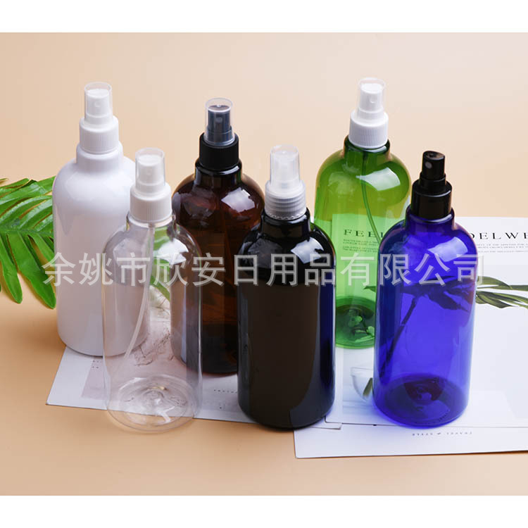 白色喷雾瓶480ml长颈小喷瓶透明发胶喷壶480ML香水瓶蓝色喷壶