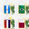 Sports competition promotion and promotion of fans products color Ding Xiaojinqi small hanging flag bar decoration flag