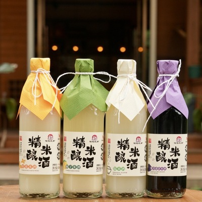 [酒厂批发500ml精酿米酒紫苏桑葚桂花柚子米酒低度甜微醺养深酒]