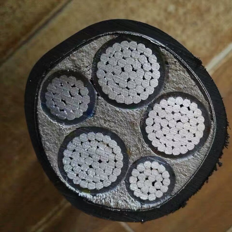 铠装铝芯电缆厂家YJLV22 3*150+2*70平方5芯带铠地埋电缆线 铝线