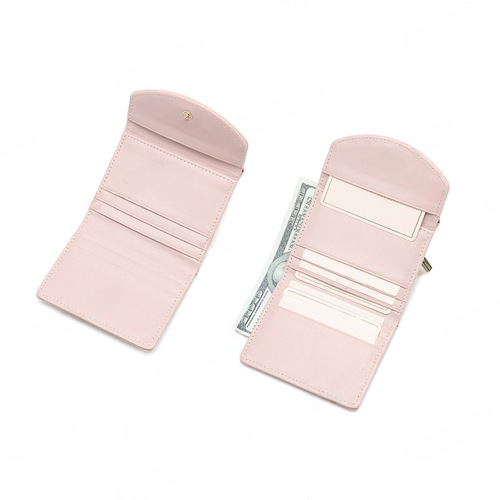 Pierre Louis New Mini Zippered Purse Fashion Tri-fold Embroidered Wallet High-end Coin Pouch