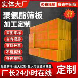 聚氨酯筛板矿用振动筛脱水筛板机械设备配件PU优力胶筛网加工定制