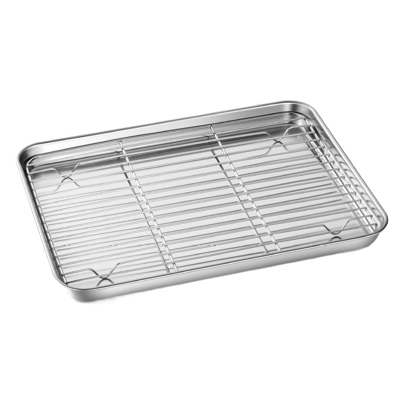 Противень для выпечки Anle из нержавеющей стали с решеткой, эксклюзивно для Amazon (трансграничная продажа)