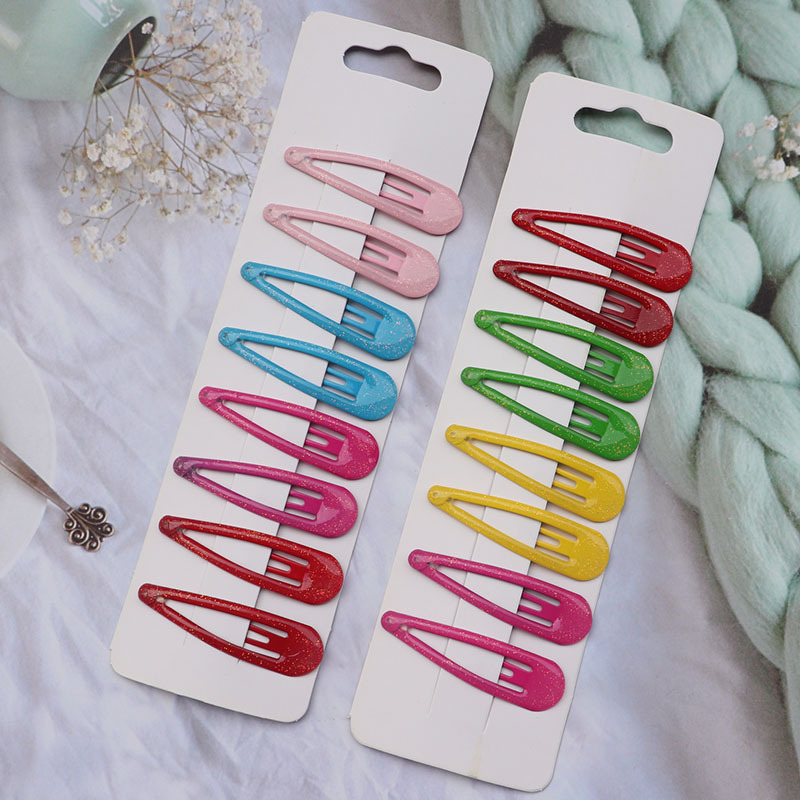 Cute Style Cute Solid Color Plastic Hair Clip 1 Set