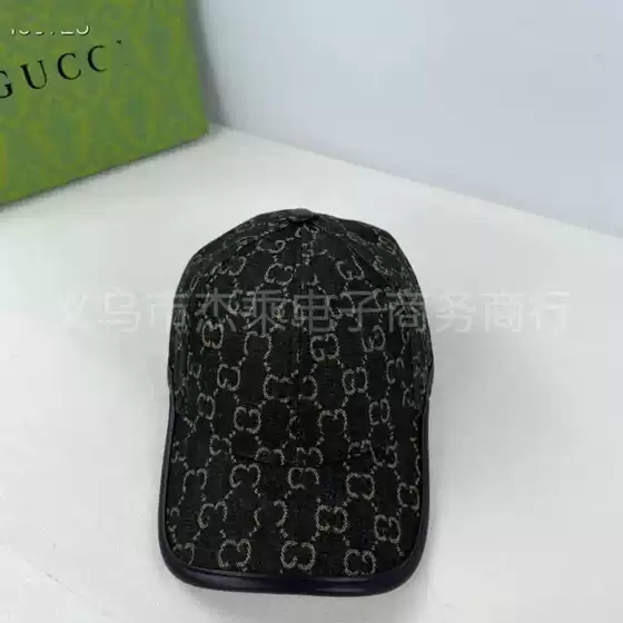 Foreign trade original order Cross-border Baseball Cap Denim British Style Fashion Old Flower Letter G Summer Cap Sun Protection and Sunshade