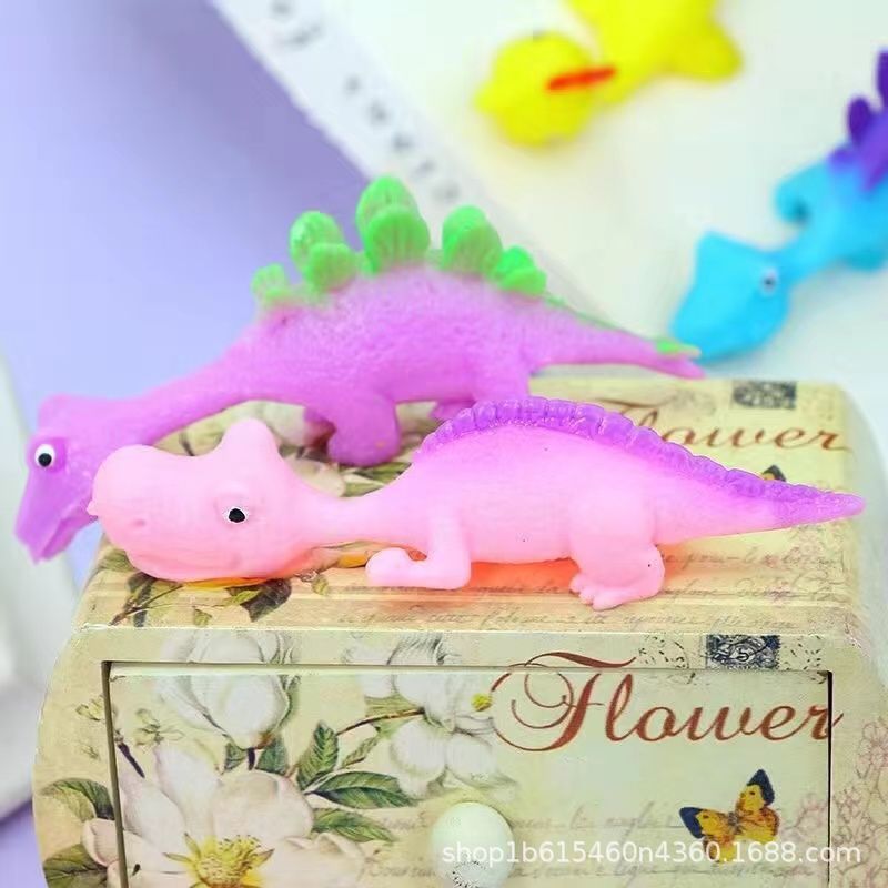 Catapulta dinosaurio TPR dedo catapulta dinosaurio animal dedo catapulta juguete dinosaurio juguete dedo elástico juguete