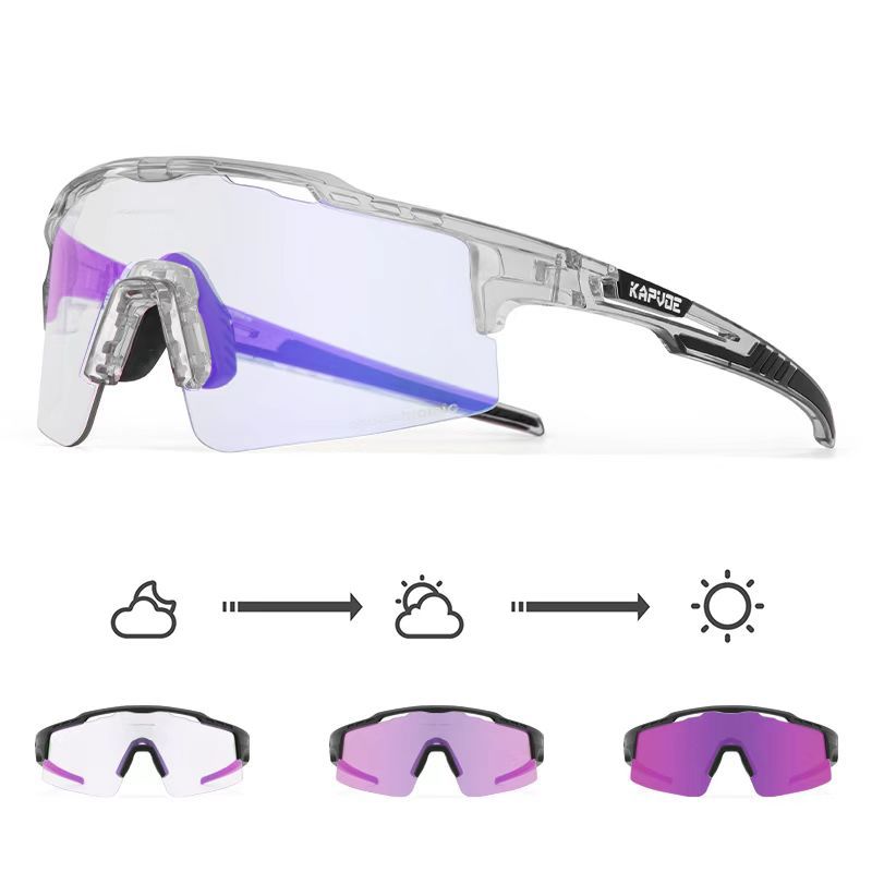 Gafas de Ciclismo Fotocromáticas de TR90, Fotocromático, A prueba de viento, para Ciclismo