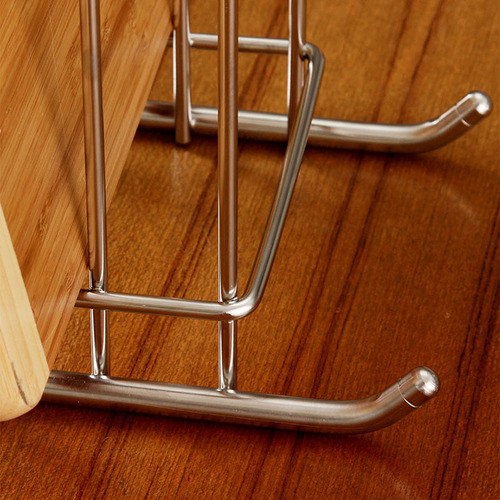 Kitchen desktop punch-free pot lid rack household stainless steel chopping board rack sled kitchen knife storage organizer rack knife rack