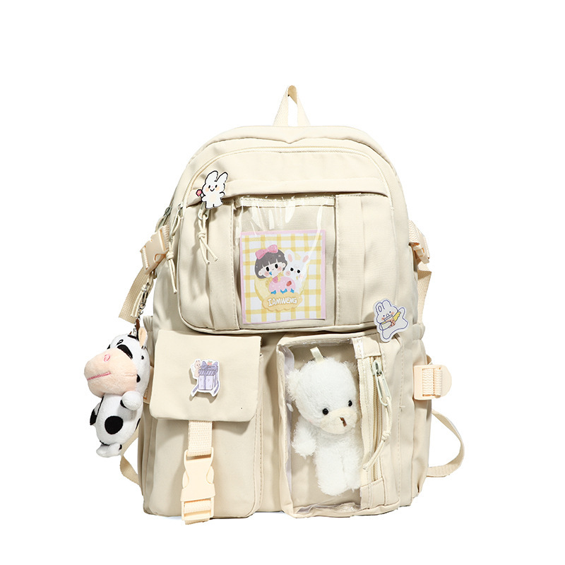 오프화이트(배지+곰+카드+작은꽃소)