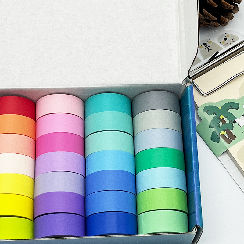 28가지 색상의 일본 종이 상자