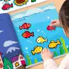 [First Series of 10 Books] Concentration Stickers Quiet Book [Over 1,000 Concentration Stickers]