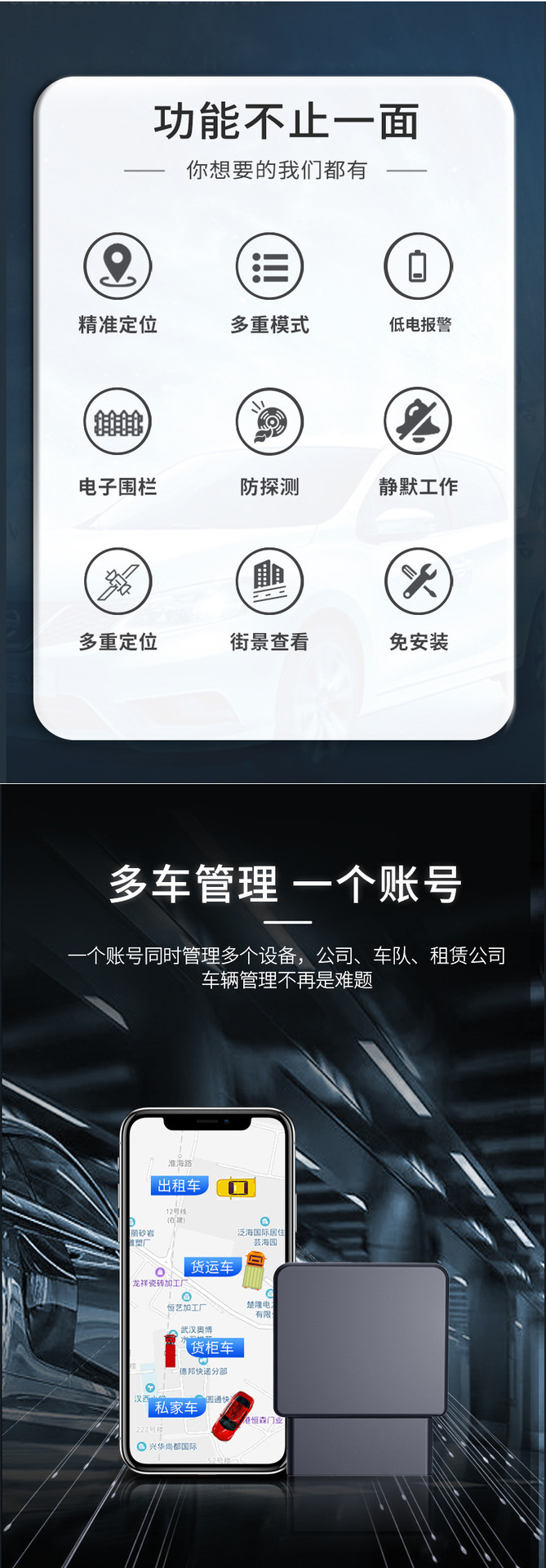 4g Obd Tracker Full Network Beidou Gps Dual-Mode Vehicle Positioning Terminal Intelligent Anti-Tamper Tracking Device