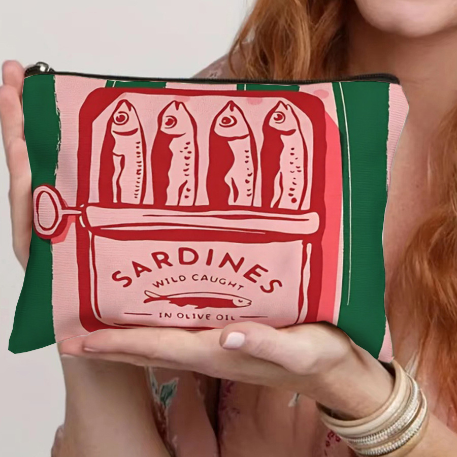 Amazon Cross-border exclusivamente para bolsa de lona con cremallera bolsa de cosméticos de lona con cremallera bolsa de lona personalizada