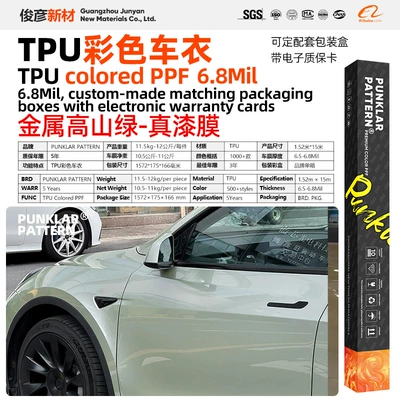 Green Tpu Colored Car Wrap – Car paint protective film - tpumetallic-alpine-green-152m-15m-roll