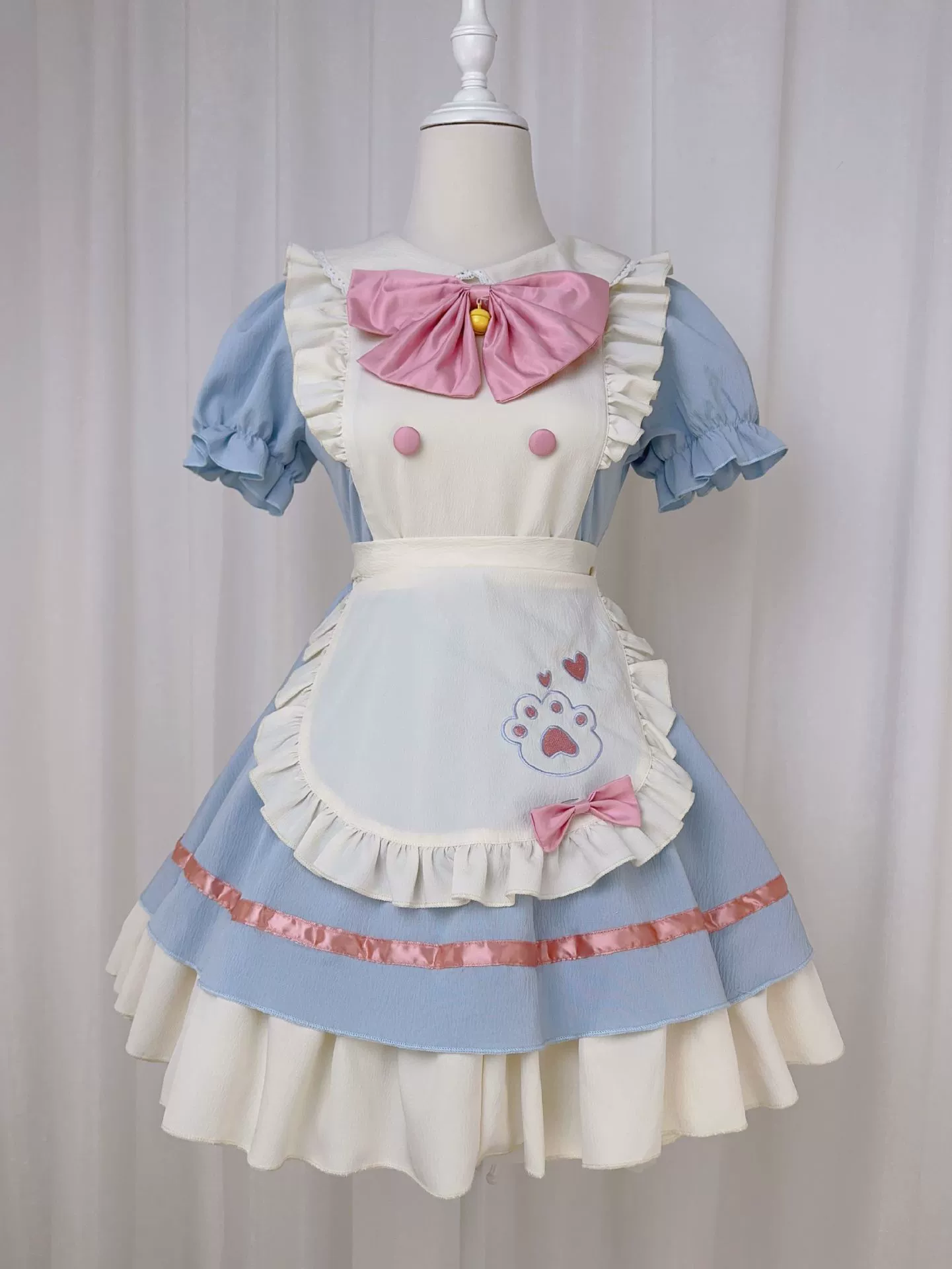 Японский милый комплект с бантом, стильLolita, косплей
