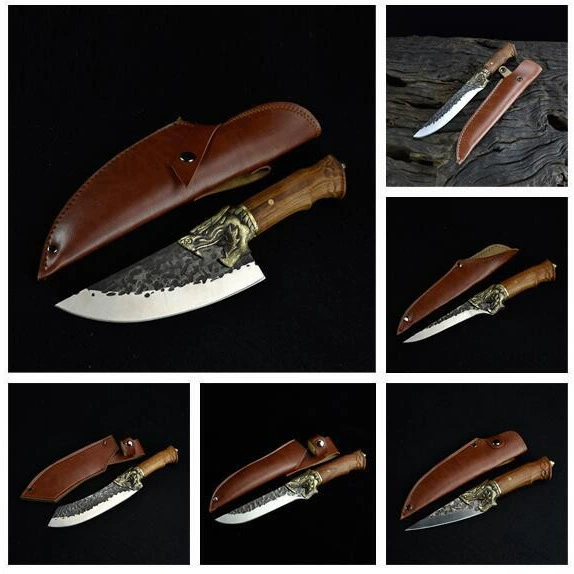 Set, universal knife handmade stainless steel