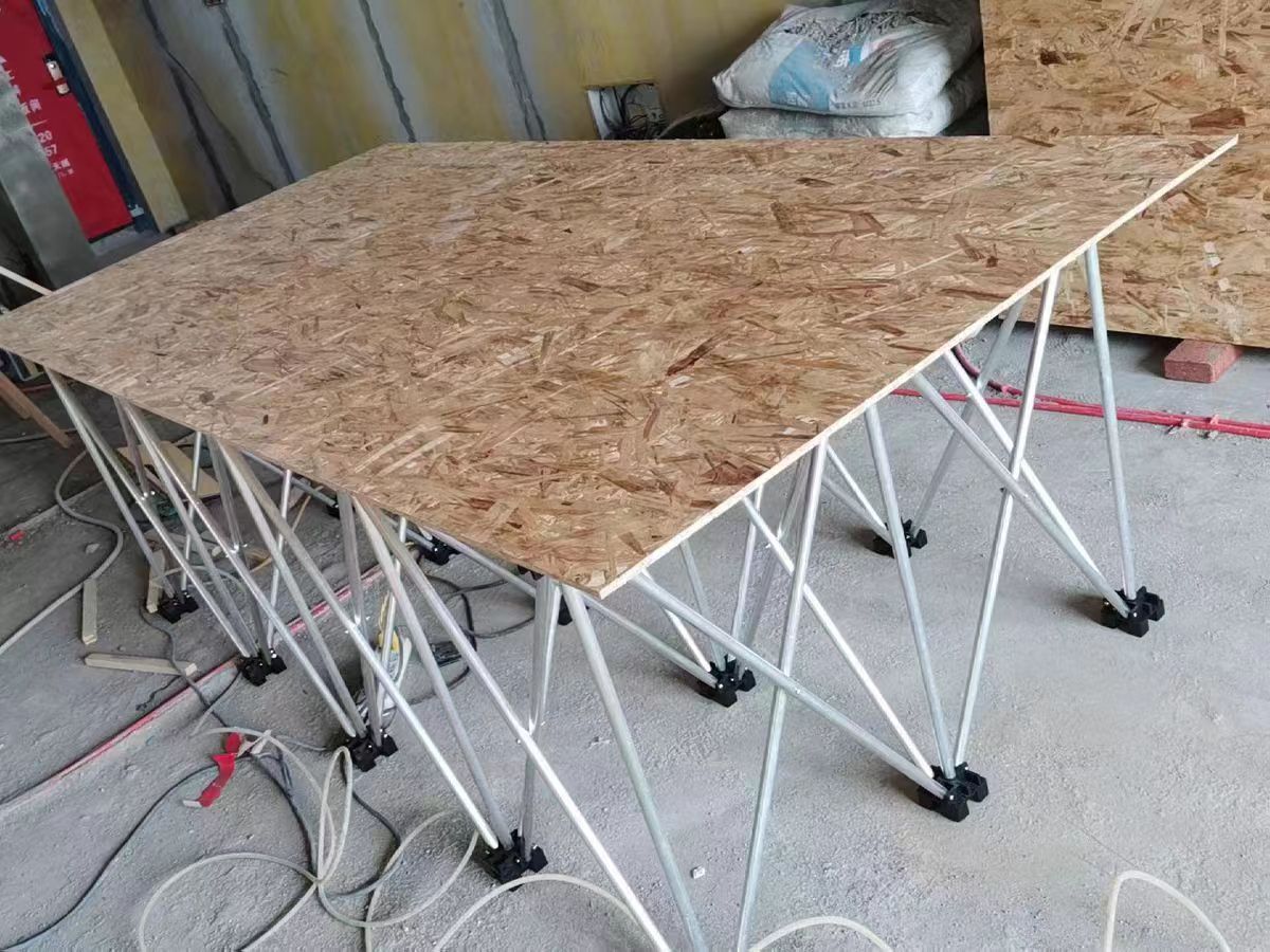 木工蜘蛛腿工作台镀锌钢管伸缩工作台岩板切割台瓷砖铺贴切割平台