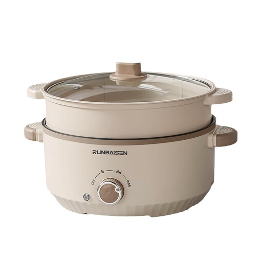 Large Capacity Household Electric Cooker Electric Hot Pot Multifunctional Cooking Pot Combo Pot Dorm Non-stick Electric Stir-fry Pan Electric Steamer