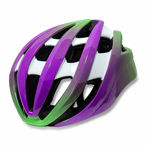 Bicycle riding helmet colorful gradient color ultra-light ventilated breathable summer helmet bicycle helmet