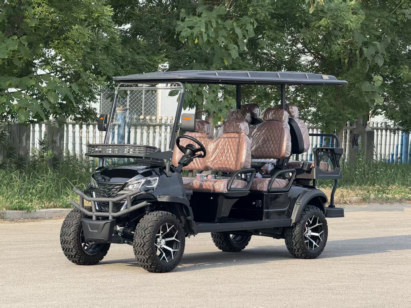 Golf Cart Shuttle Vehicle for Golf Course, Four-Seater, Six-Seater, Vacation Sightseeing Vehicle, Tourist Attraction Vehicle