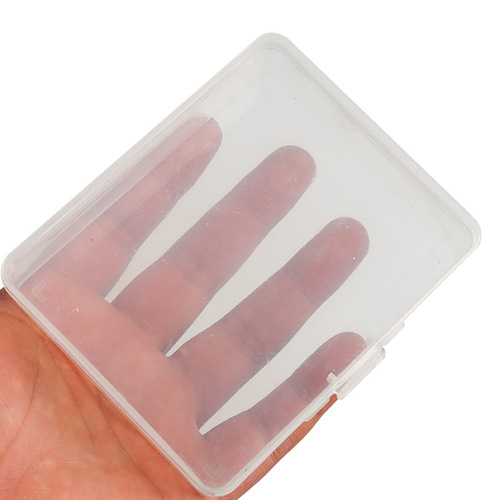 Storage Box Multifunctional Portable Transparent Plastic Box Entryway Single Snap Fastener Teaching Stationery Storage Box 10cm