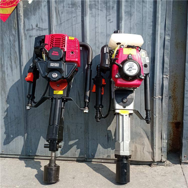 单缸二冲程汽油打桩机 抗洪抢险手拉启动植桩机 9.5KW取土钻机