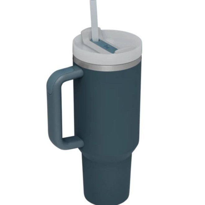 Vaso Térmico Stanley de Segunda Generación de 40 oz, Vaso para Auto de Gran Capacidad con Asa, Vaso con Pajita, Vaso Aislado, en Existencia para Dropshipping