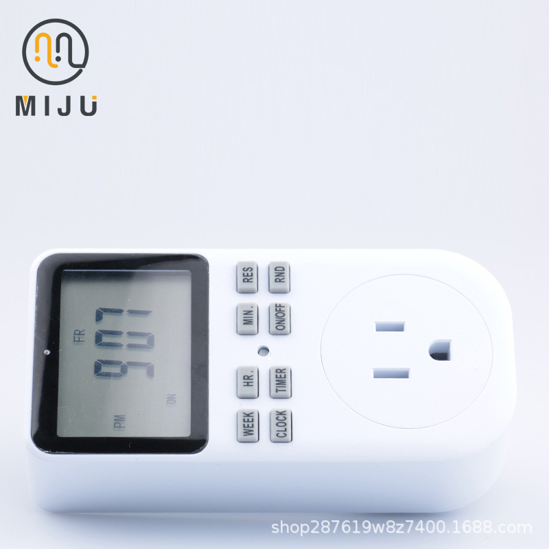 Transfronteriza Americana gran pantalla de temporización socket Americano multi-función de control de Tiempo enchufe inteligente enchufe 20 sets de interruptores EE. UU