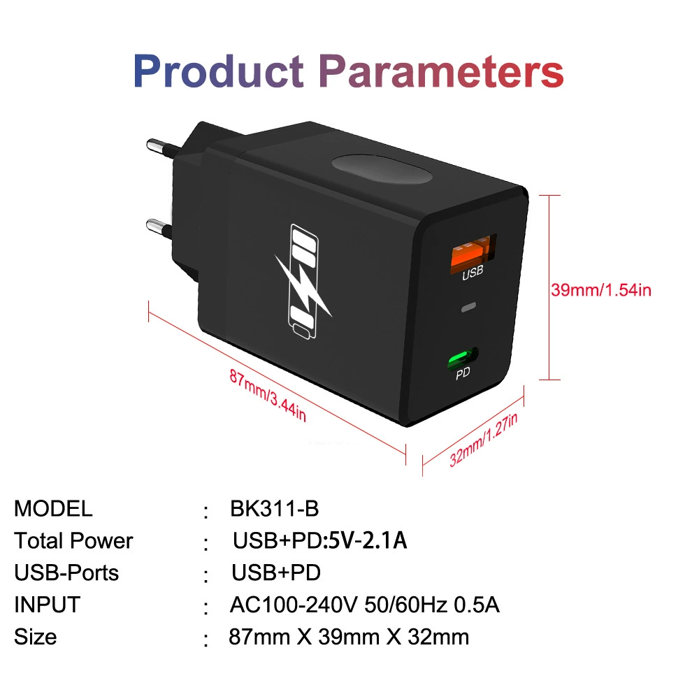 Зарядное устройство для мобильного телефона с двумя USB на 2.4A, США, европейские регламенты, корейские регламенты, британский стандарт, оптовая поставка