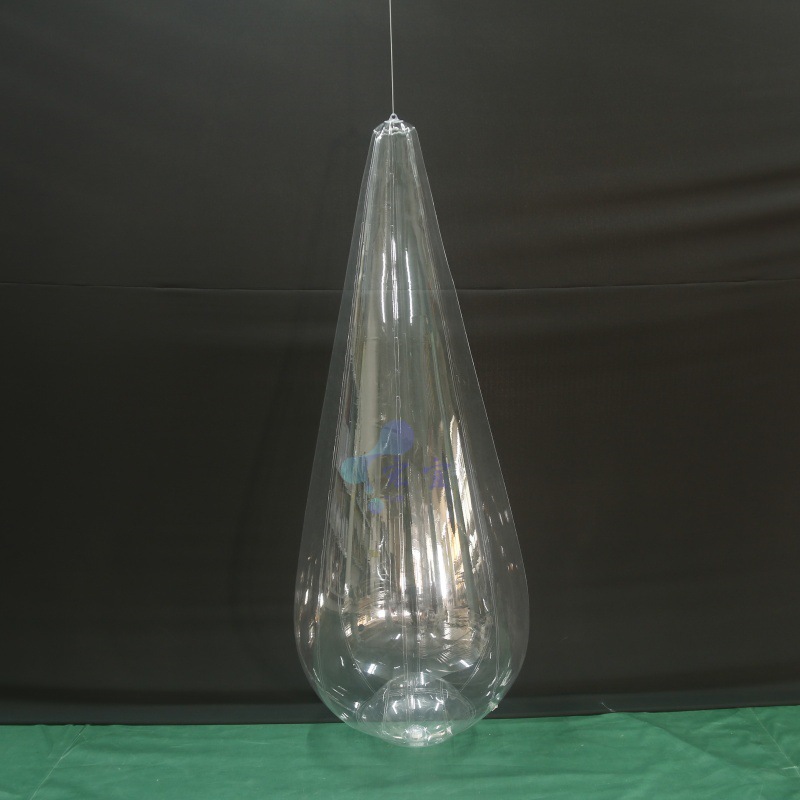 厂家直销PVC透明不倒翁水滴充气模型商场美陈户外场地装饰气模