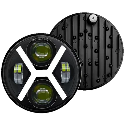 Cross-border LED headlight X-type: Motorcycle headlights, headlights