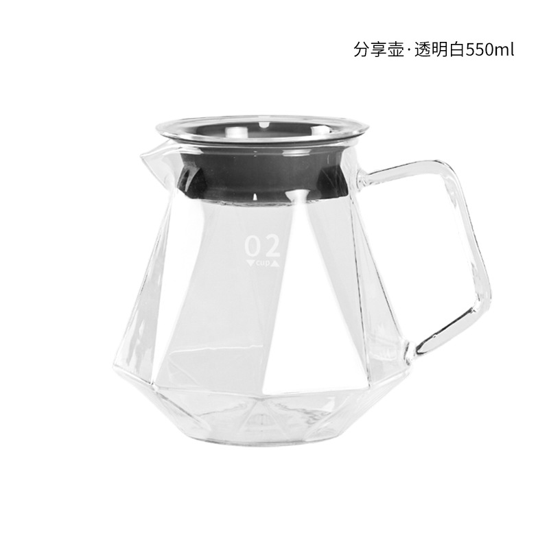 Kit de café de irrigación manual Taza de filtro de café de vidrio Kit de cafetera de irrigación manual Filtro de café Kit de cafetera de irrigación manual