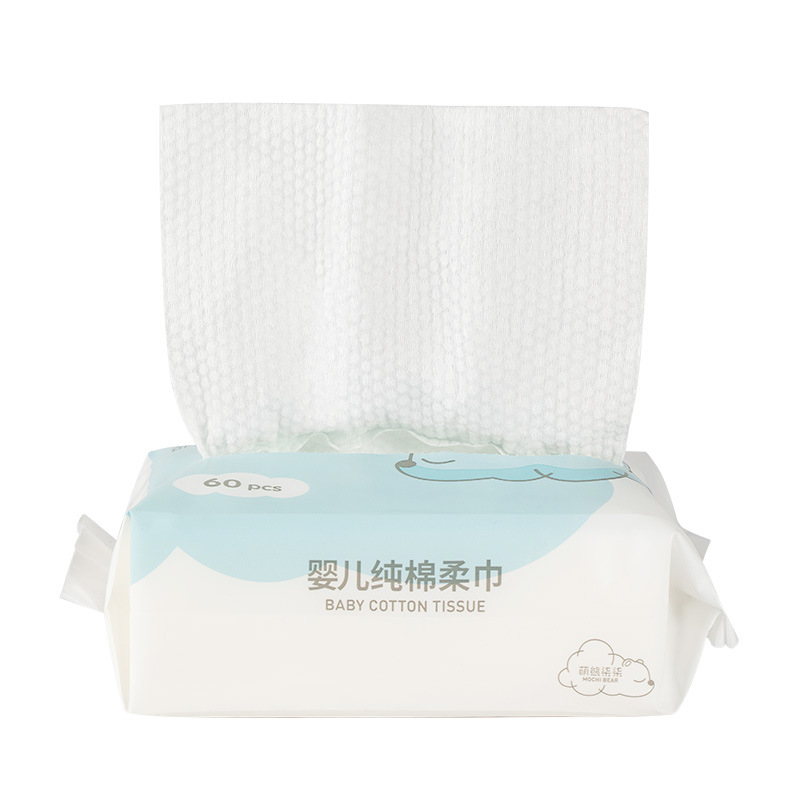 Salón de belleza Toalla de cara Toalla de limpieza húmeda y seca Toalla de limpieza suave para la piel Toalla de algodón desechable fibra vegetal suave