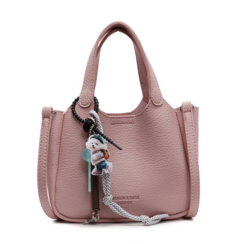 Bolso de cubo de mano transfronterizo sentido de alta gama para mujer 2025 nuevo bolso de mensajero de un solo hombro simple y versátil bolso de canasta de verduras de nicho