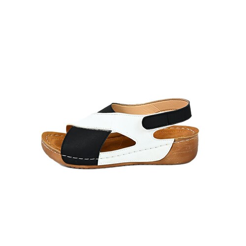 Women's New Summer Elegance Roman Sandals with Thick Platform Sole, Perfect for Dresses, Casual, Open-Toe, Versatile Beach Sandals