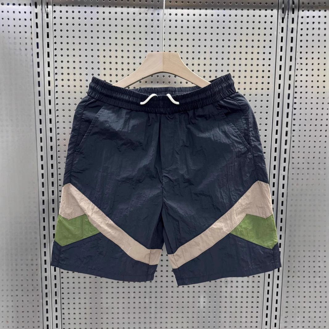 Men's summer trend two-tone thin shorts for leisure