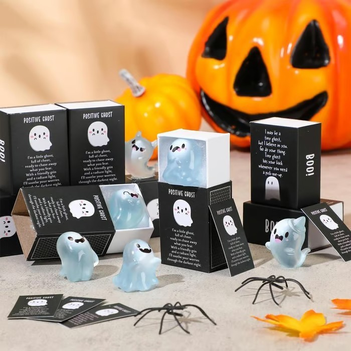 夜光幽灵模型 Glow in the Dark Mini Ghost Figures with Box|undefined